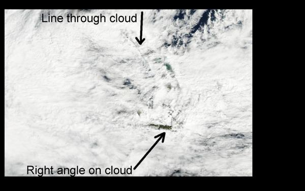 Cloud with a right angle.  More evidence weather modification technology is in use in NZ
